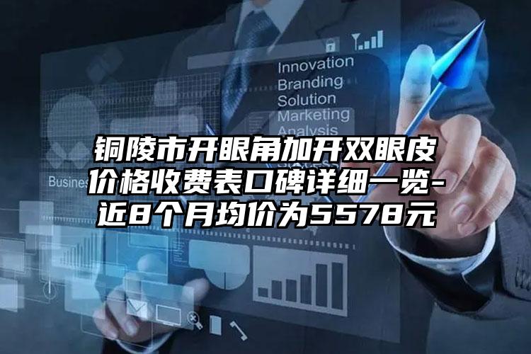 铜陵市开眼角加开双眼皮价格收费表口碑详细一览-近8个月均价为5578元