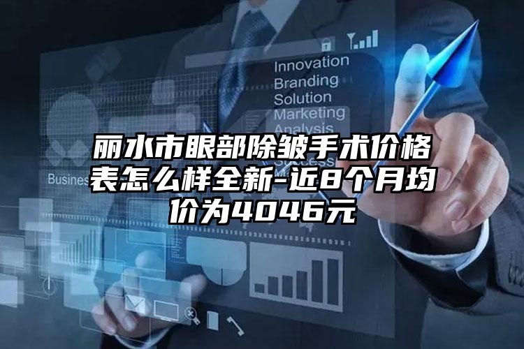 丽水市眼部除皱手术价格表怎么样全新-近8个月均价为4046元